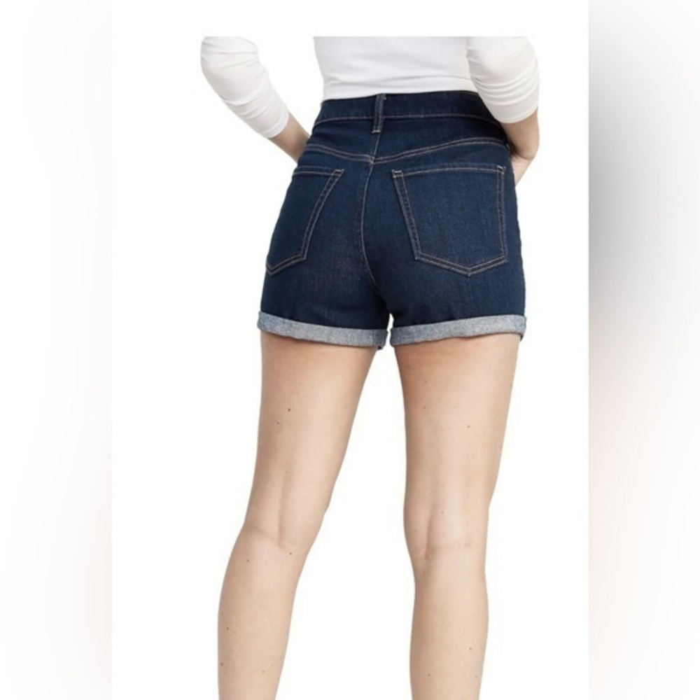 Old Navy Dark Blue Rolled Hem Jean Shorts